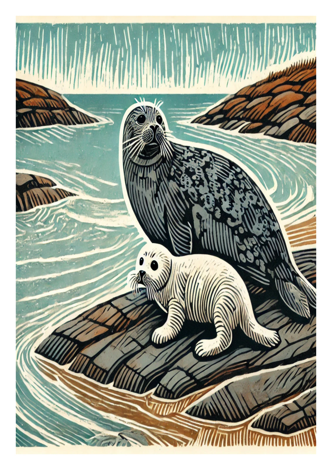 Grey Seal and Pup