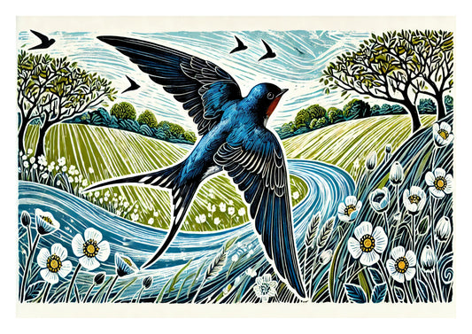 Single Swallow Returning